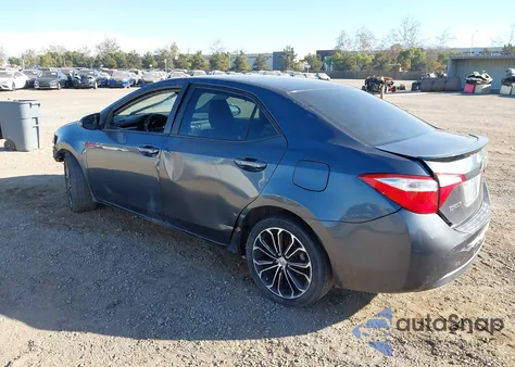 2016 Toyota Corolla S Plus из США, поврежденный, VIN 2T1BURHE8GC672874